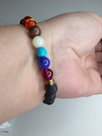 Anxiety Relief Bracelet Grounding Chakra Bracelet Stress Healing Stones for Men or Women
