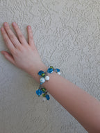 Isle of Palms Hand Crafted Glass Bead Bracelet