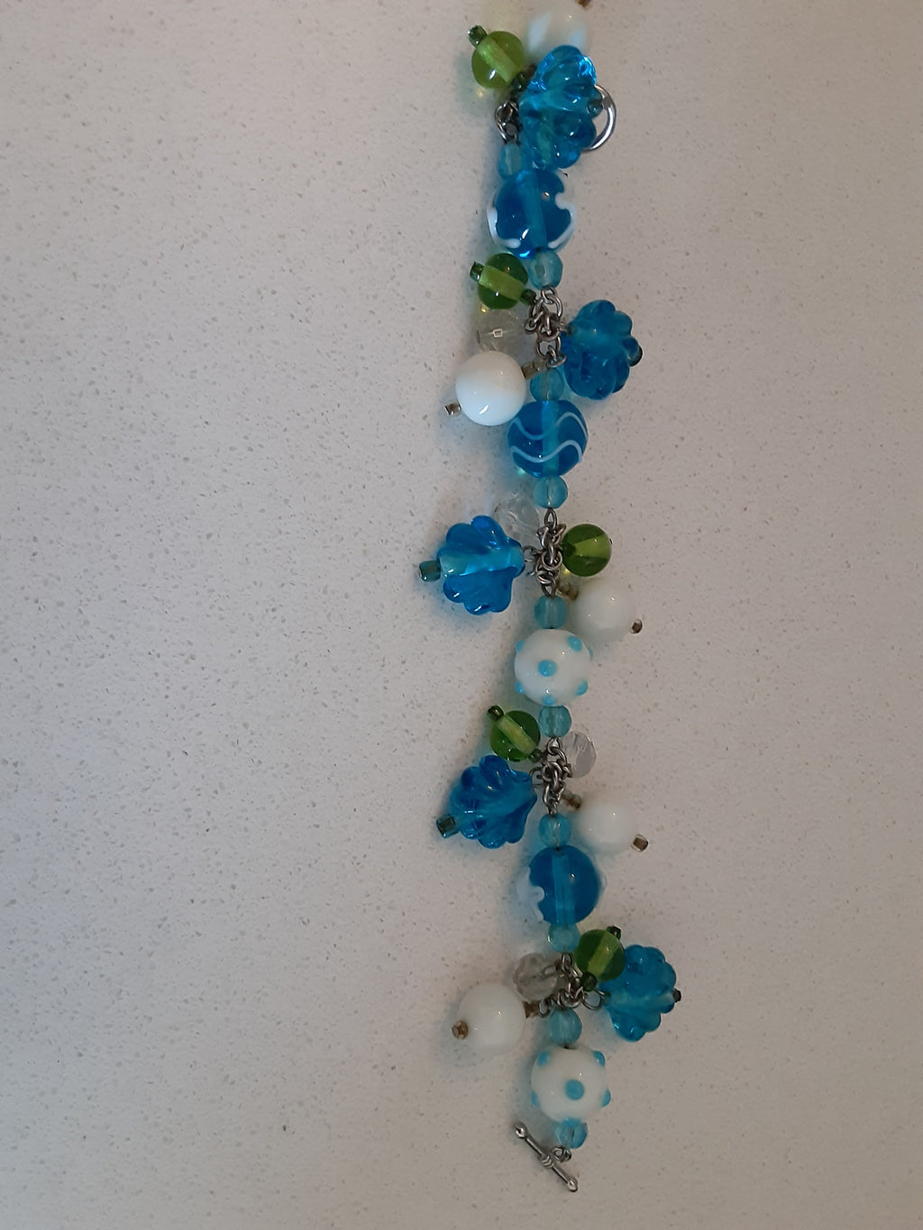 Isle of Palms Hand Crafted Glass Bead Bracelet