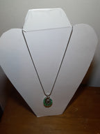 Turquoise and Silver Shell Necklace